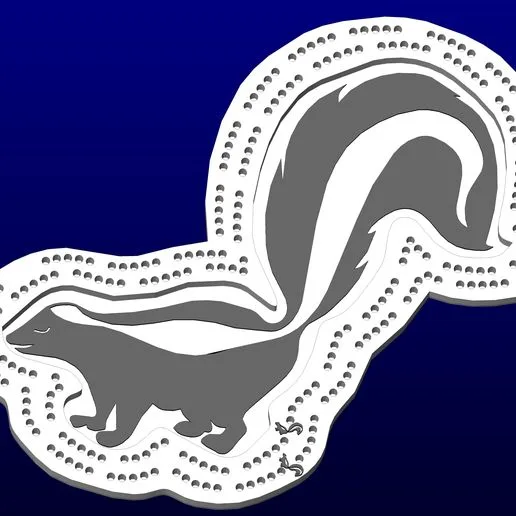 skunk cribbage board