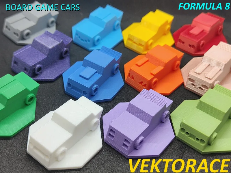VEKTORACE - Formula 8 - cars - board game