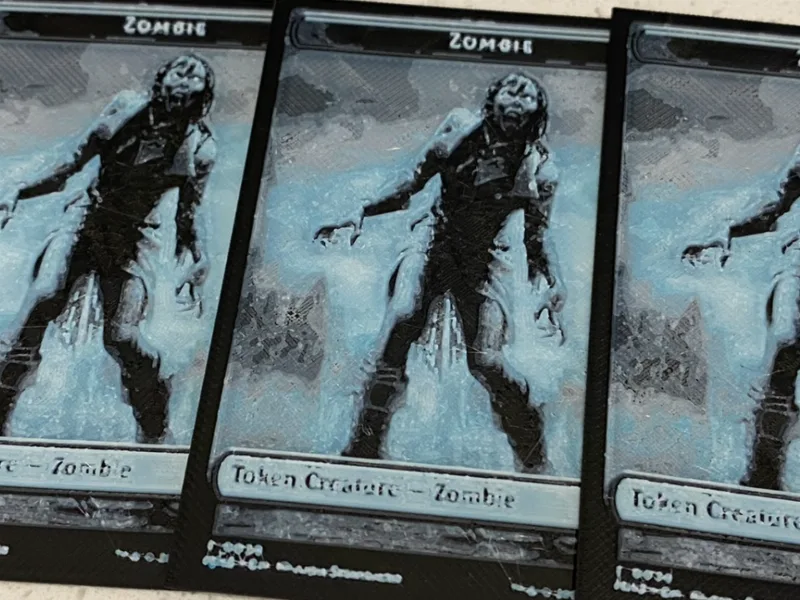 Magic The Gathering Zombie Token Card