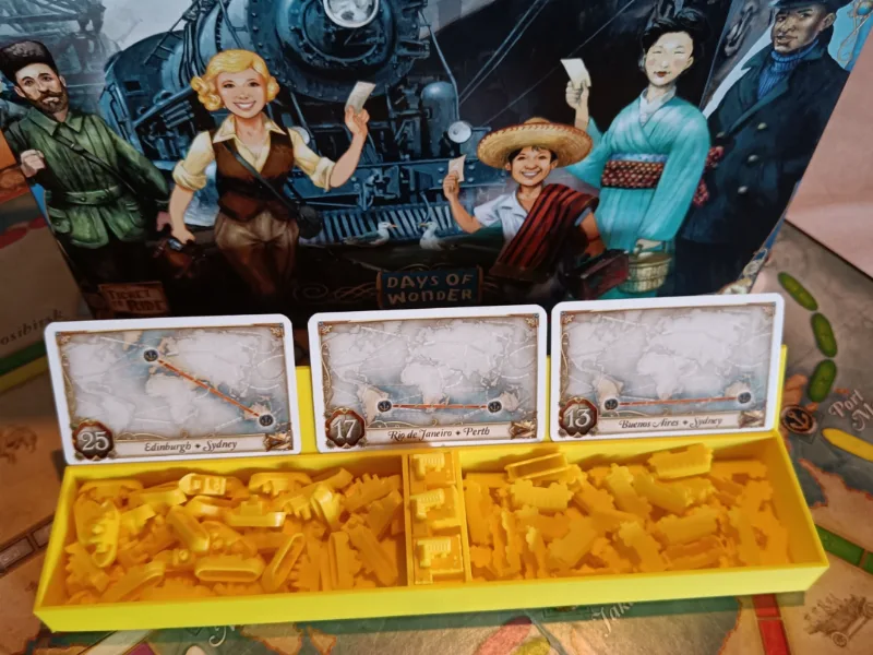 Ticket to ride boats, train and card holder