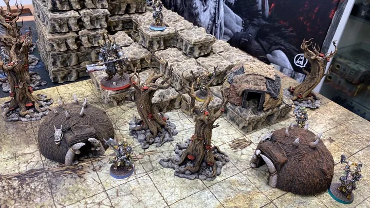 Hate Board Game Terrain Huts & Plateaus