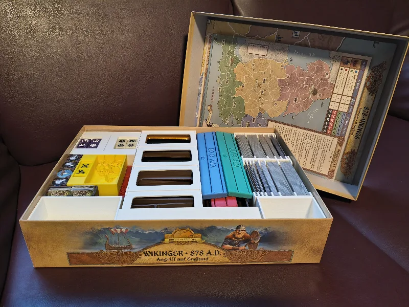 Organizer for 878 Vikings: Invasions of England (plus Viking Age exp. & promo cards - 2017 rectangular box)