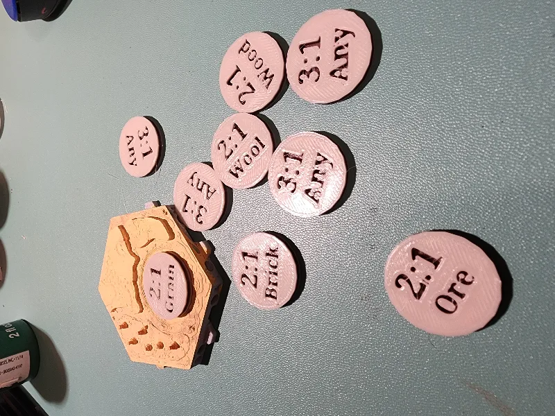 Catan Harbor Tokens