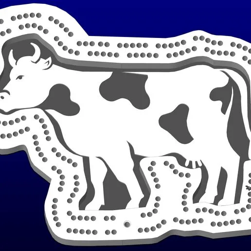 cow cribbage board