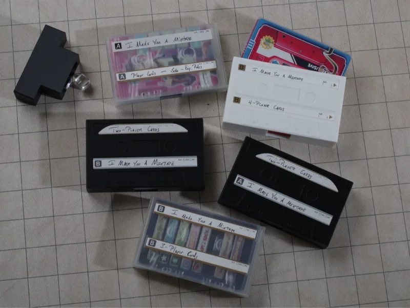 I Made You A Mixtape board game insert