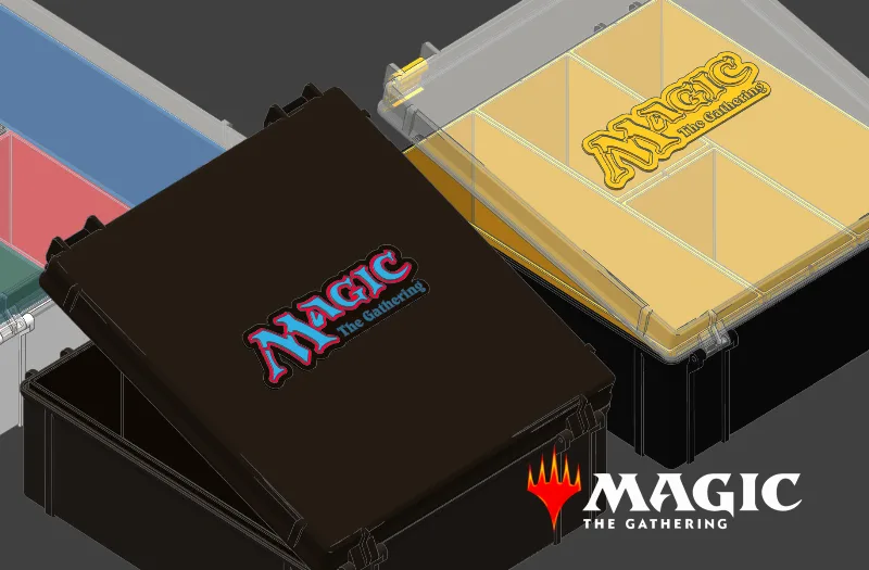 Magic: The Gathering Rugged Storage Box, Inserts and Original Logo