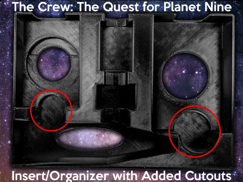 The Crew: The Quest for Planet Nine Insert/Organizer - Added Cutouts