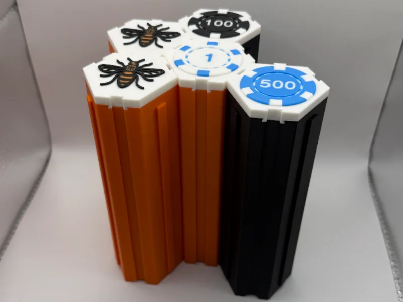 Poker Chip Hive Modular Storage