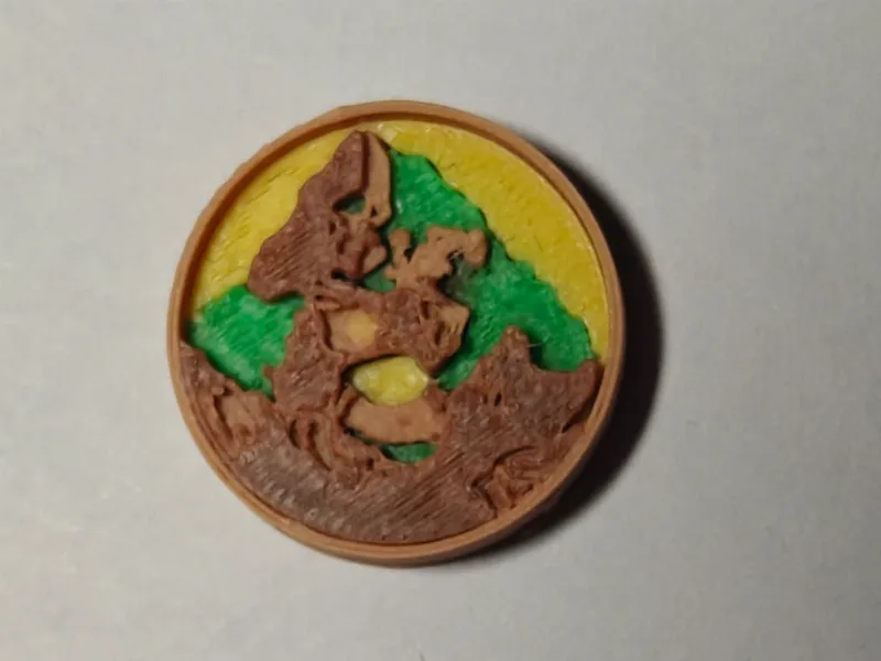 Spirit Island Ember-Eyed Behemoth Token