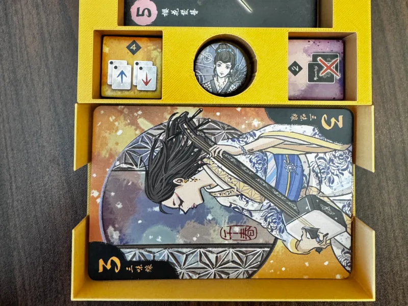 Hanamikoji boardgame insert