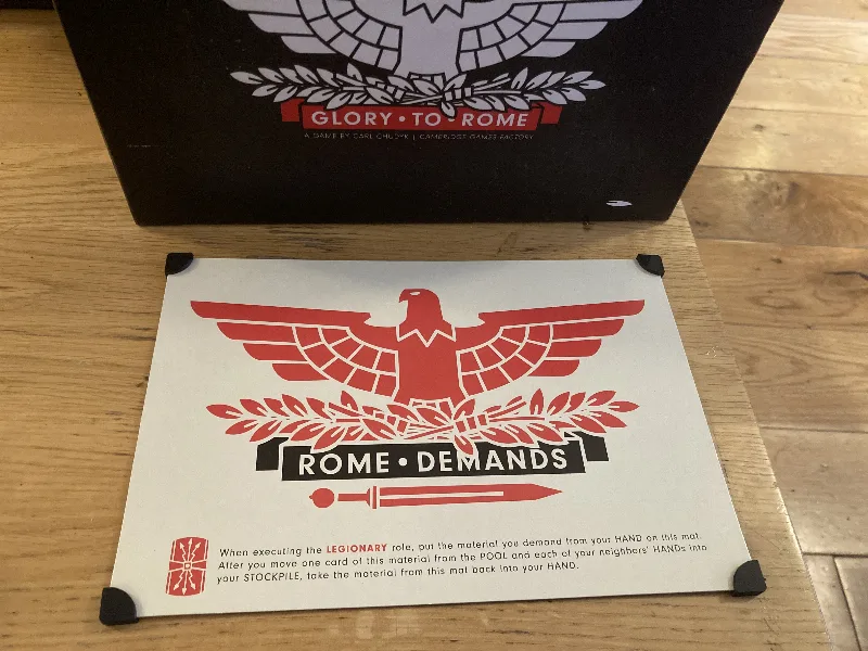 Corner risers for Glory To Rome Black Box edition