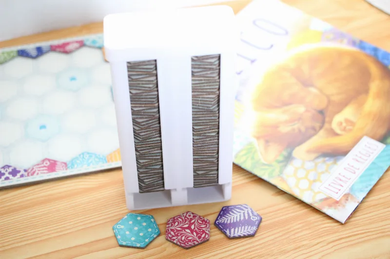 Calico boardgame tile dispenser