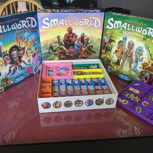 Small World With Expansions Board Game Box Insert Organizer