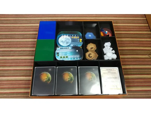 Terraforming Mars Organizer for use with BoardGameBoost Arylic Overlays