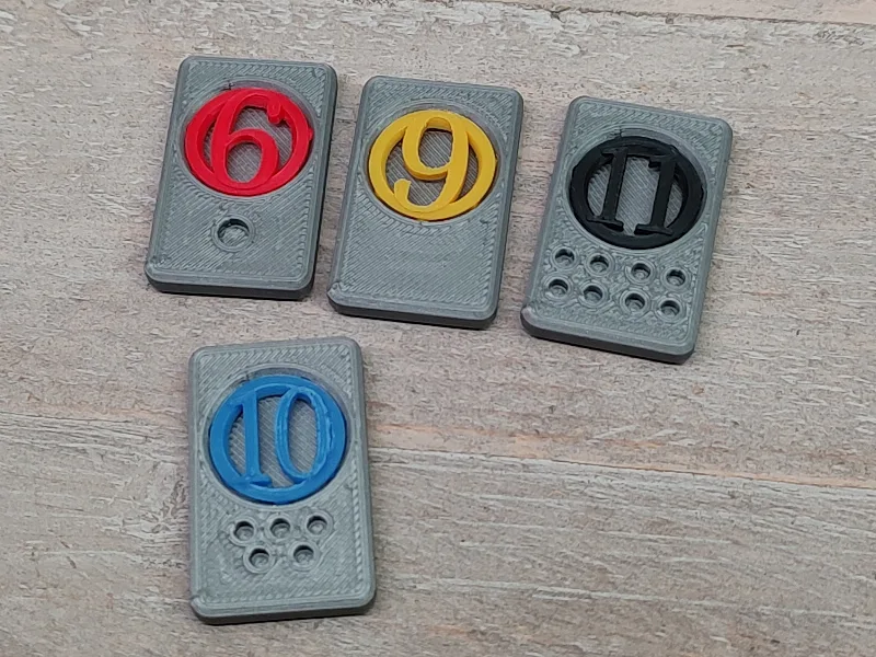 Rummikub blanks + Hearts points