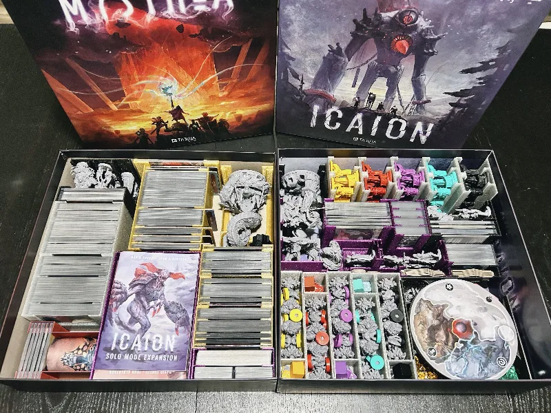 Mysthea, Icaion, The Fall, Volfyirion, Volfyirion Guilds & Shattered City RPG 6-in-2 Boxes Insert/Organizer - Sleeved