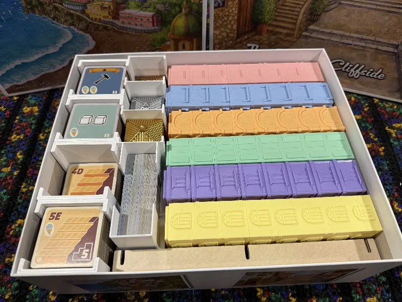 Positano Board Game Inserts, Includes The Crowded Cliffside