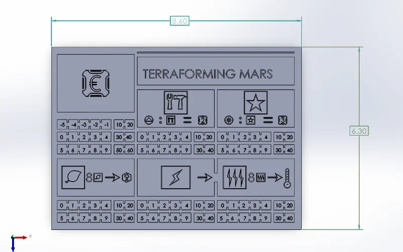 Terraforming Mars Player Board
