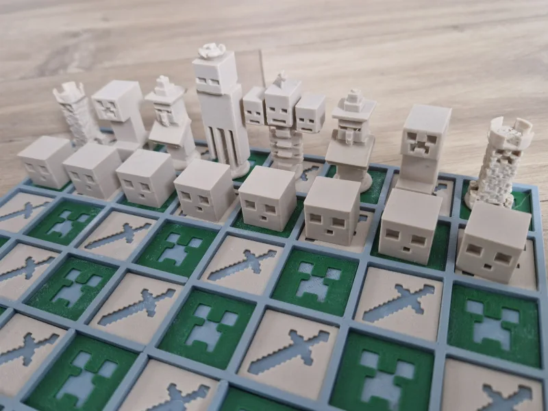 Minecraft Complete Chess Set
