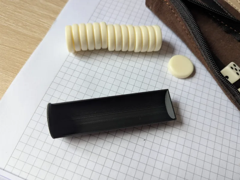 Travel Backgammon Checker Holder