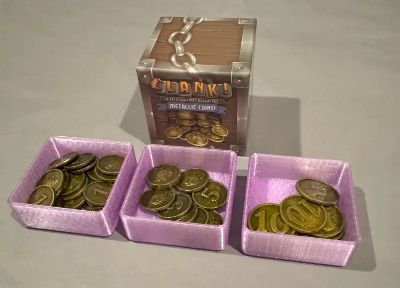 Clank! Nesting Inserts for Metal Coins Upgrade