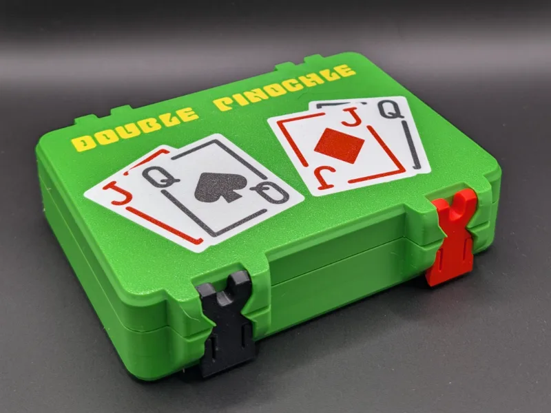 Double Pinochle Card Box - SnapLock