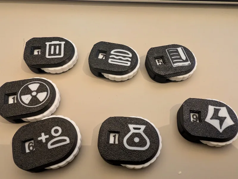 Magic the gathering counters(monster, stats, tokens and resources)