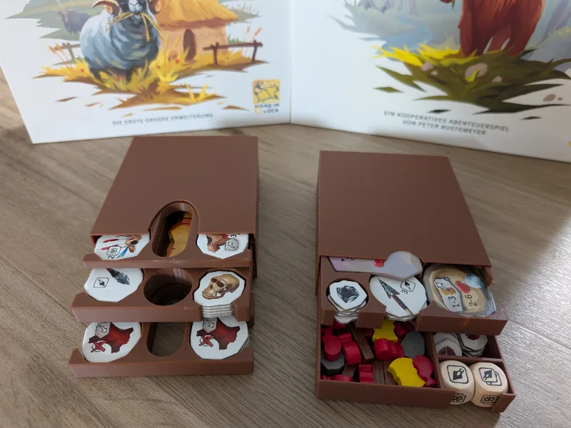 Paleo Token Holder for board game + expansion