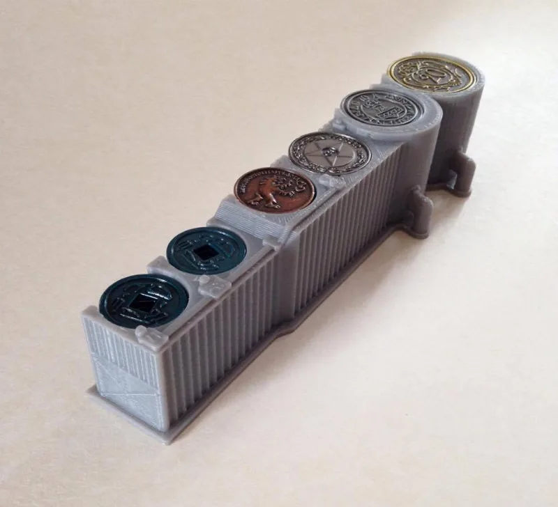 Scythe metal coin holder