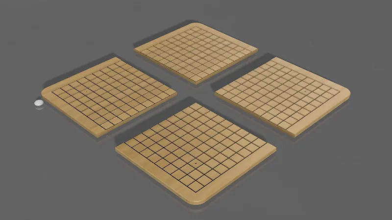 Modular 19 x 19 Go Board