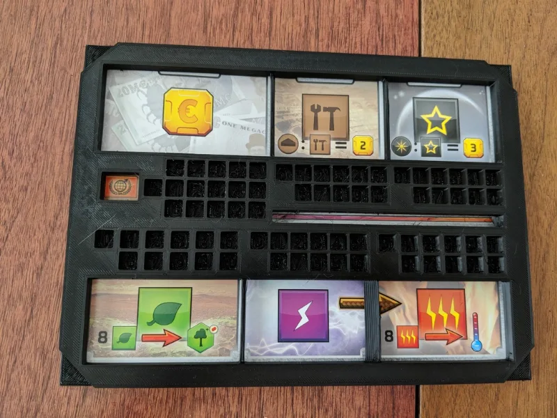 Terraforming Mars player mat holder (stackable)