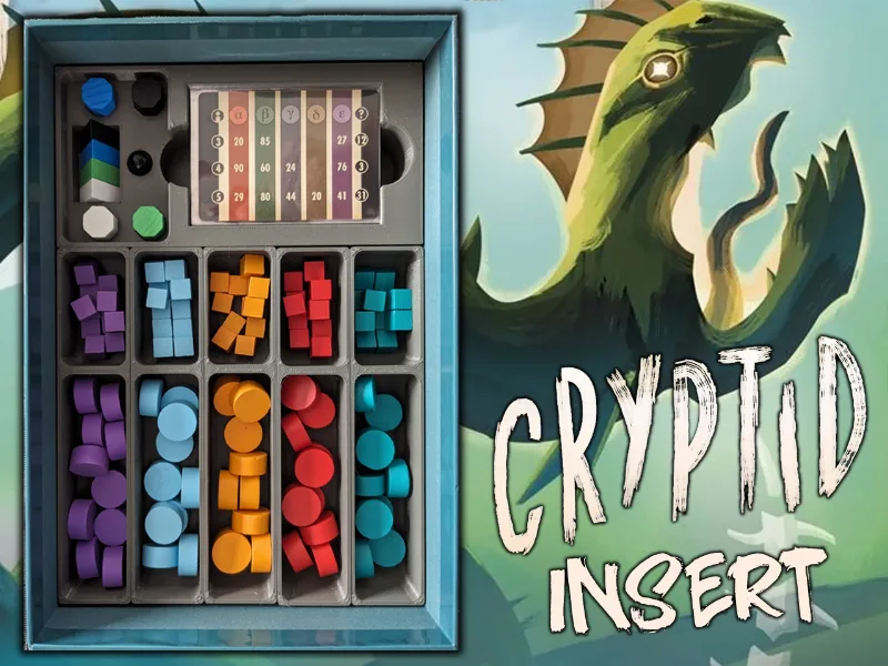 Cryptid Board Game Insert