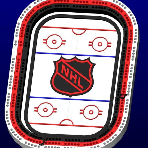 rink cribbage board nhl