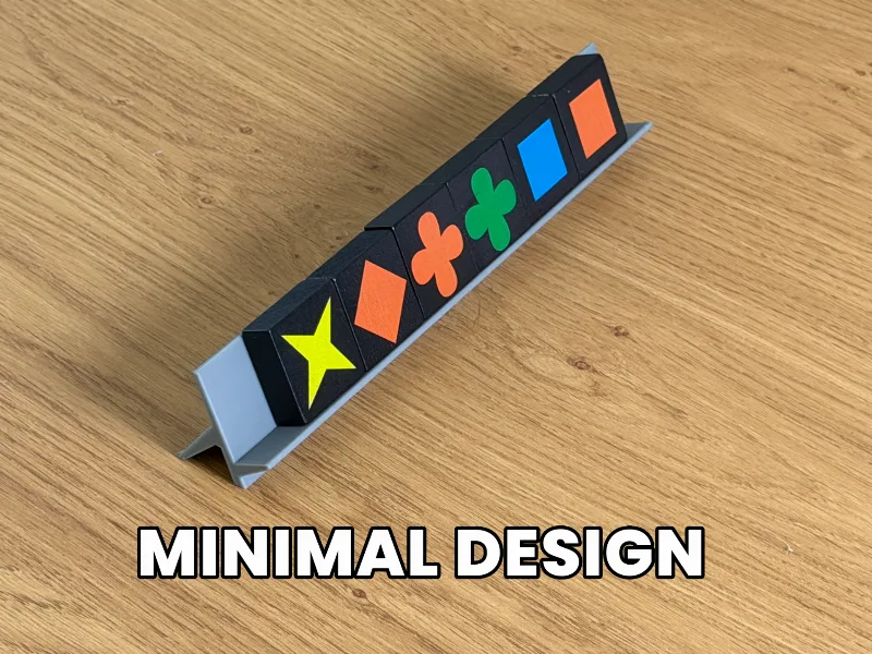 Qwirkle Tile Rack – Minimal Edition