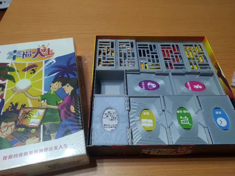 Pursuit of Happiness boardgame insert