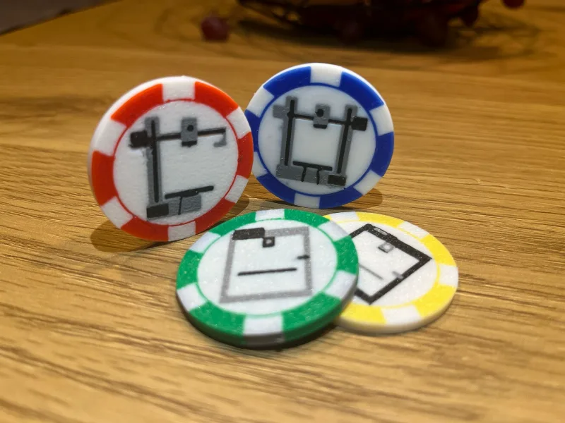 Poker chips bambu printers