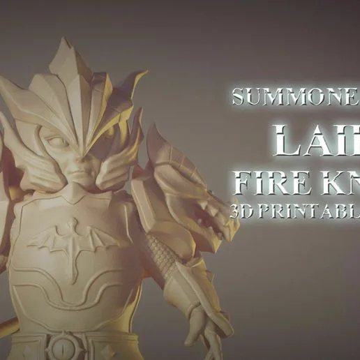 Laika Dragon Fire Knigth from Summoner Wars 3D printable figure