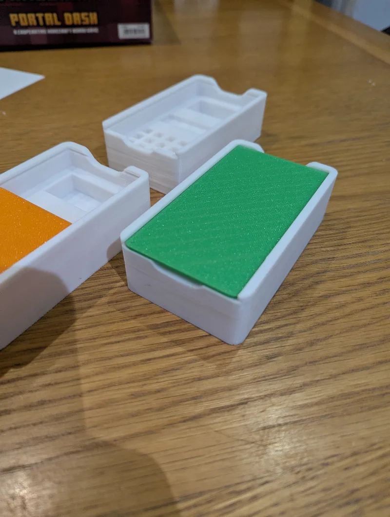 Catan piece box for 6th edition & sliding lid