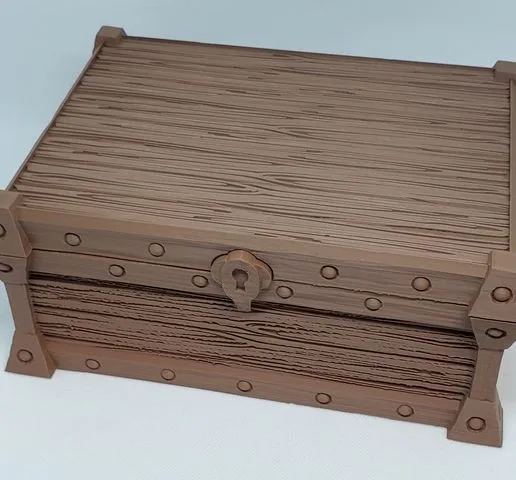 Deluxe Treasure Chest Storage Box with Push Latch for Tiny Epic Dungeons