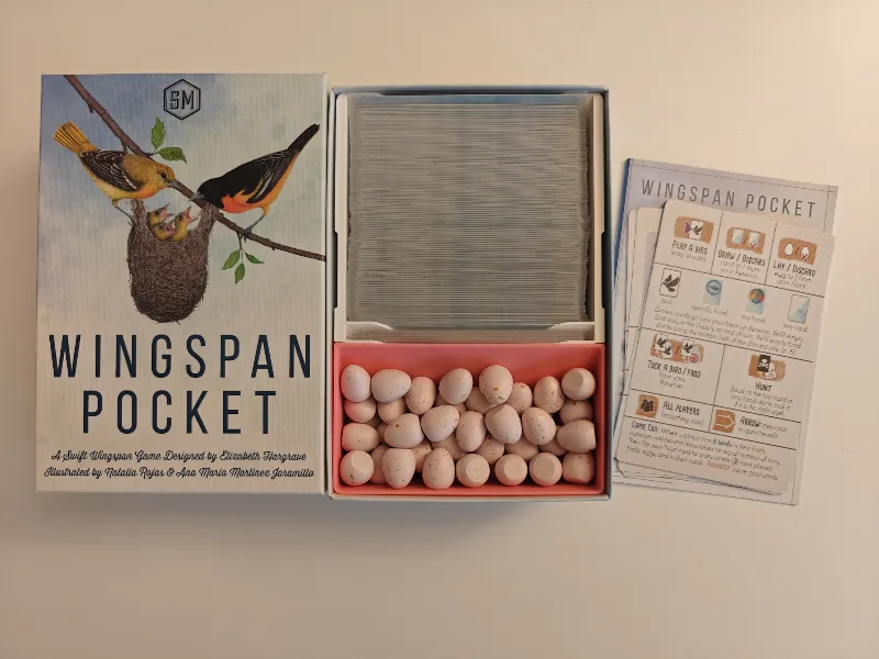 Wingspan Pocket, Sleeved Cards, All Eggs, No Solo