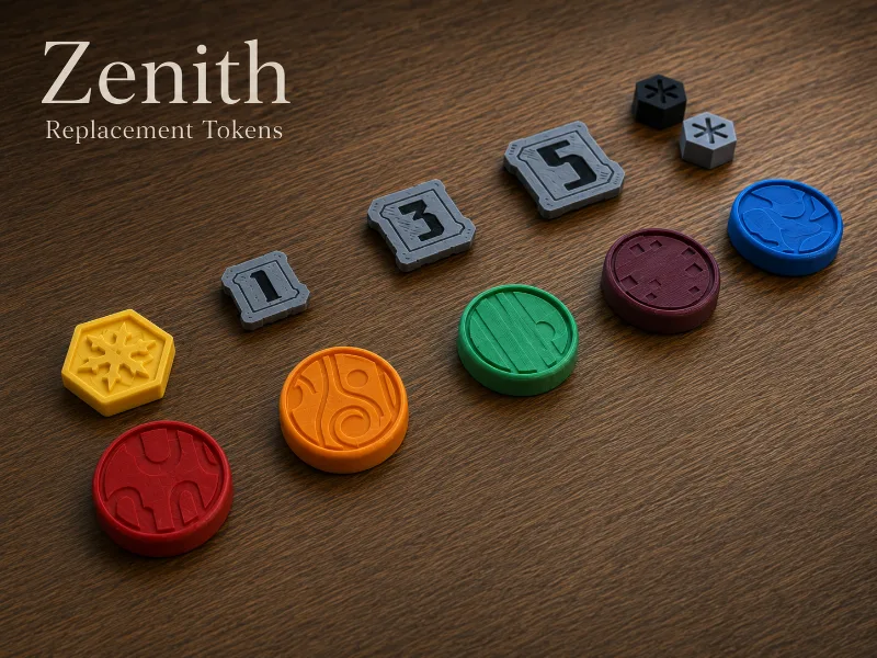 Zenith Board Game Replacement Tokens