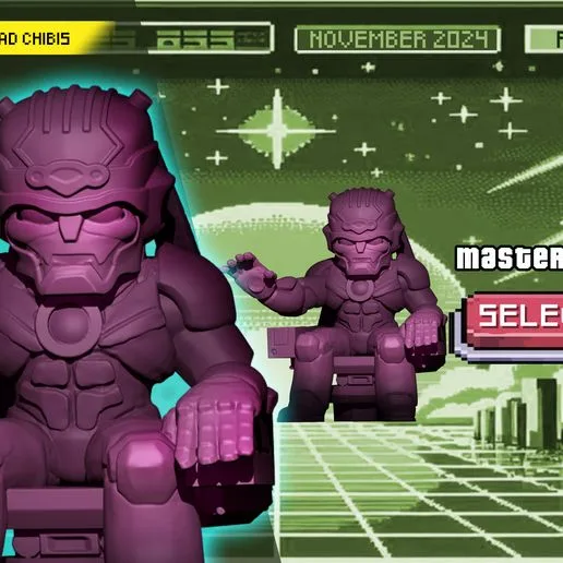 Master Mold centinel centinel xmen marvel united fanmade chibi style