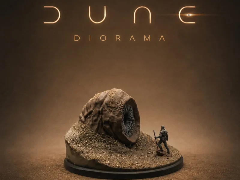 Dune Diorama: Lisan al-Gaib & Shai-Hulud