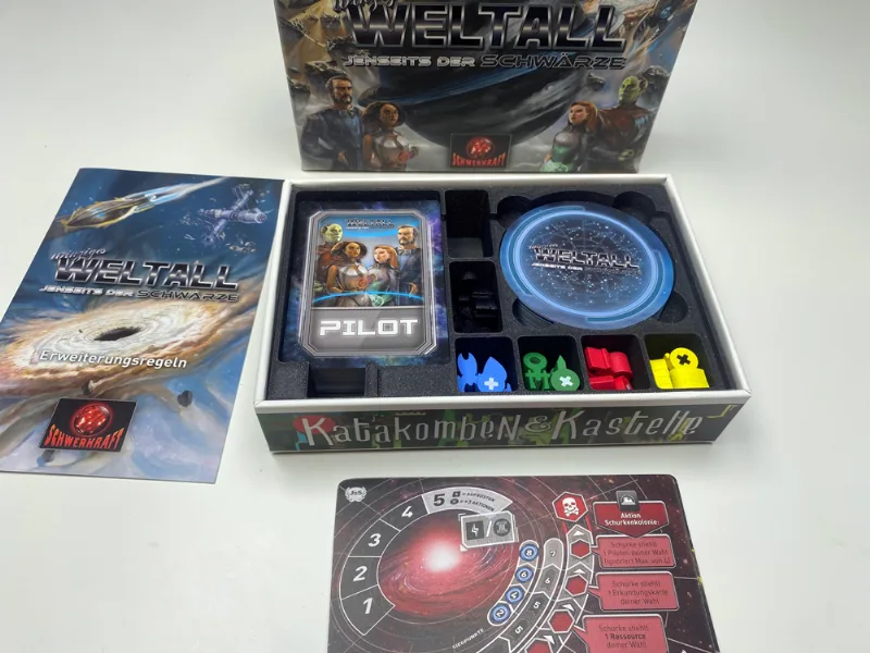 Tiny Epic Galaxies BEYOND THE BLACK Expansion Inlay (Winziges Weltall Jenseits der Schwärze)