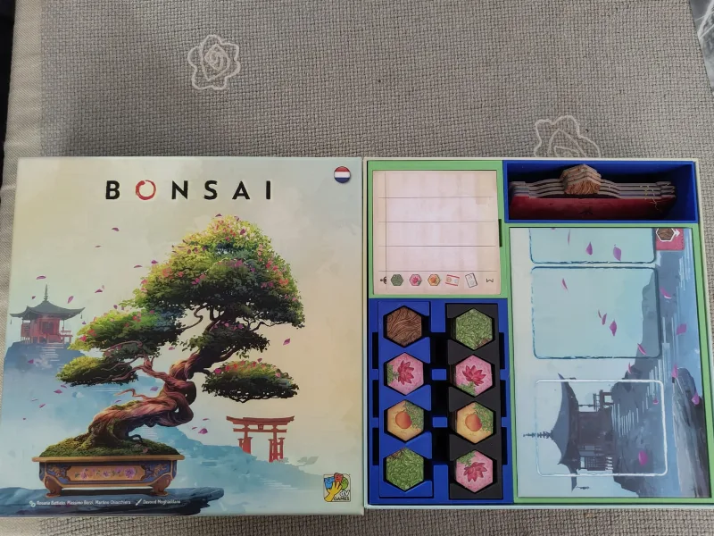 Bonsai boardgame vertical storage insert organiser