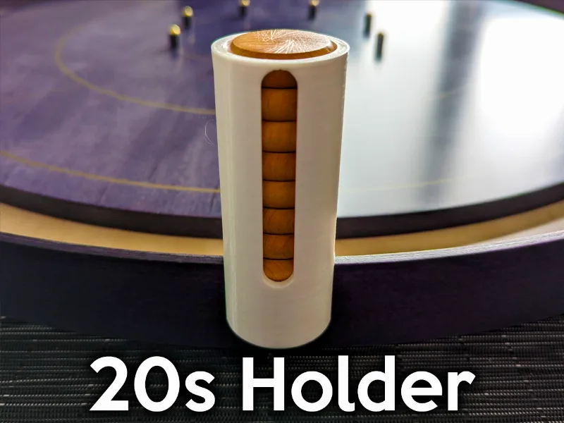 Crokinole 20s Holder