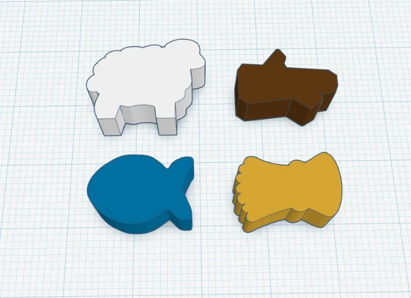 Kingdomino - The Court Resource tokens