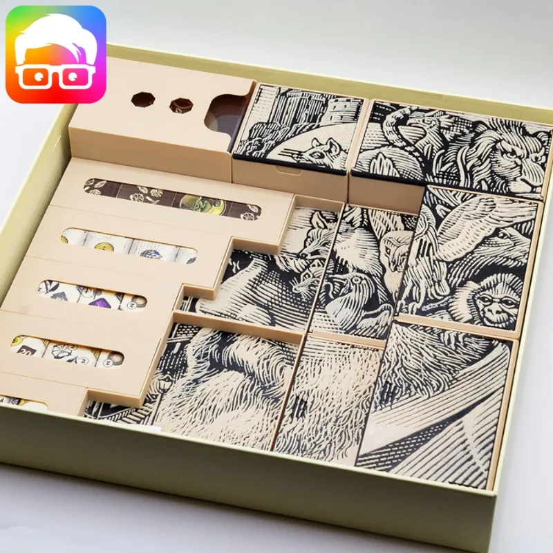 DARWIN'S JOURNEY BOARDGAME INSERTS / ORGANIZER BY AM-MEDIA [MULTICOLOR WITH ANY 3D PRINTER]