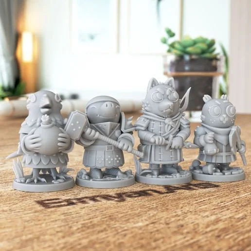 Root: The Underworld Expansion and Two Vagabond Boardgame Miniatures