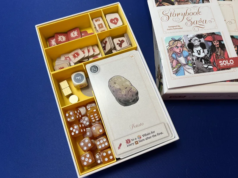 Storybook Saga board game insert